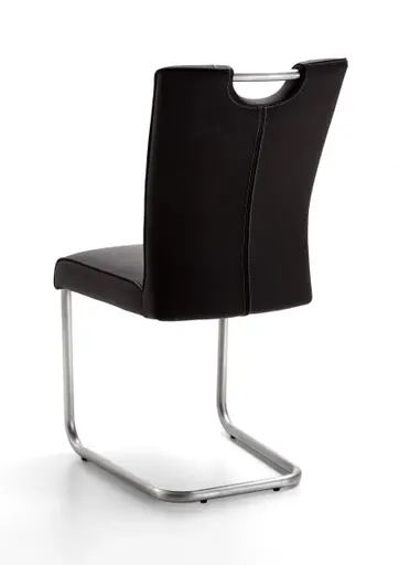 Freischwinger - Leder, Anthrazit