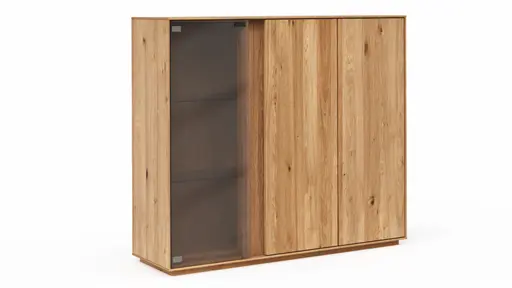 Highboard Saratoga - Wildeiche massiv, natur geölt