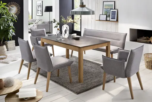 Stuhl - Stoff, Hellgrau