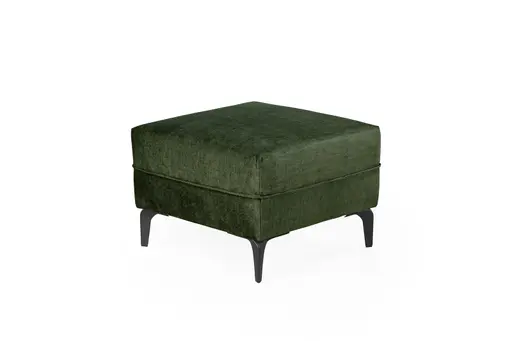 Hocker - Stoff Dunkelgrün