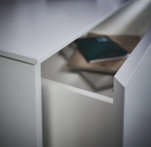 Highboard Catona - Lack matt, Weiß