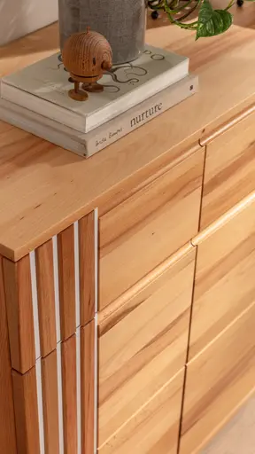 Kommode Tigris - Kernbuche massiv, geölt