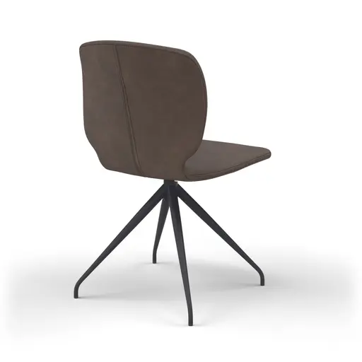 Stuhl Saltino - Stoff, Dunkelbraun