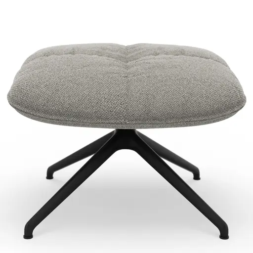 Hocker Unn - Stoff, Hellgrau