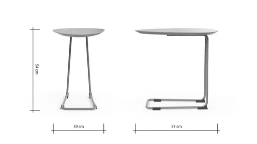 Sofatisch Fano - LBH ca. 57x39x54 cm, Fenix, Olivgrün