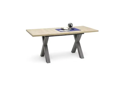 Ausziehtisch- LB ca. 140-190x90 cm, Eiche Dekor, Graphit