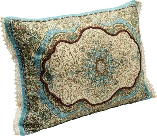 Deko-Kissen - LB ca. 60x40 cm,  Ornament, Grau