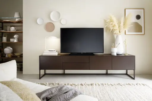 Lowboard Ove - B ca. 225cm, Lack Matt, Zartbitter