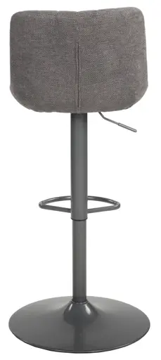 Barhocker - höhenverstellbar, Webstoff, Kieselgrau 