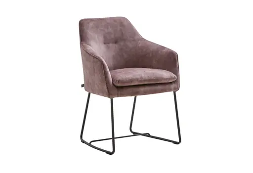 Armlehnstuhl Catrina - Stoff, Mauve