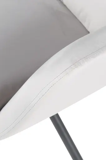 Armlehnstuhl - drehbar, Samtvelour, Hellgrau