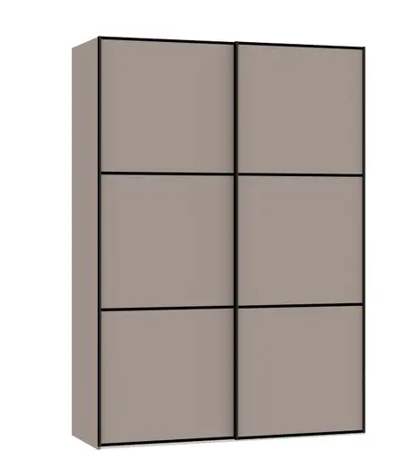 Schwebetürenschrank JOIN IT- B ca. 152 cm, Nougat