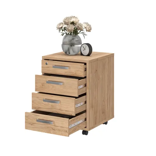 Rollcontainer- B ca.48 cm, Eiche Dekor