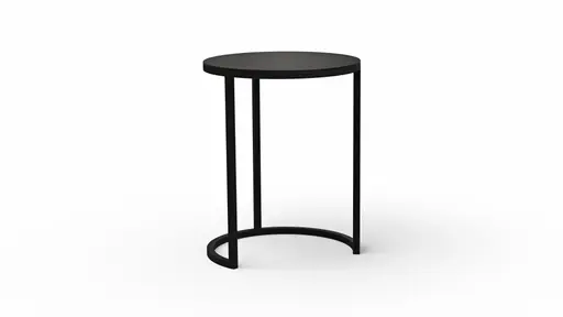 Beistelltisch Kai - LBH ca. 39x39x50 cm, Metall, Schwarz