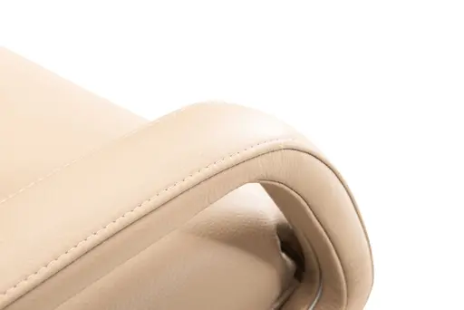 Sessel - Größe M, Relaxfunktion, Leder, Beige