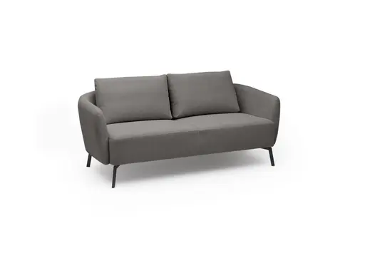 Sofa CARLLOTA - 2,5-Sitzer, Stoff, Anthrazit