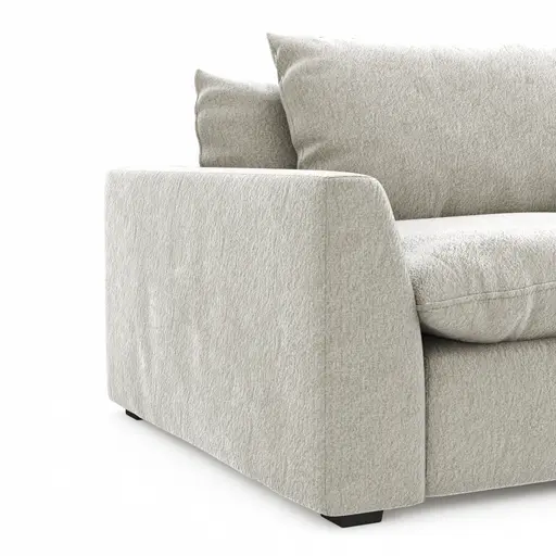 Sofa Ulf - 3,5-Sitzer, Stoff, Beige