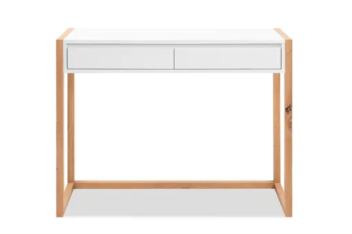 Konsole - LB ca. 100x35 cm, Weiß, Artisan Eiche Nachbildung