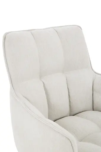 Armlehnstuhl - drehbar, höhenverstellbar, Webstoff, Beige