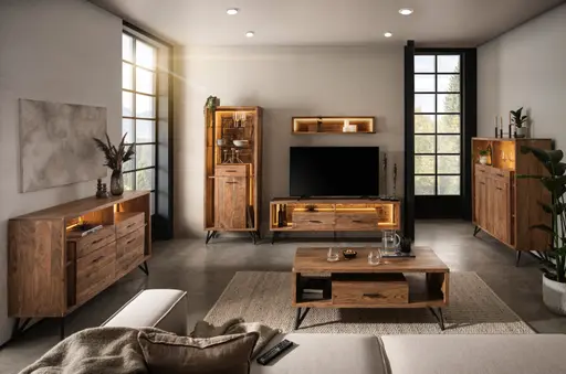 Couchtisch - LB ca. 118x60 cm, Akazie massiv