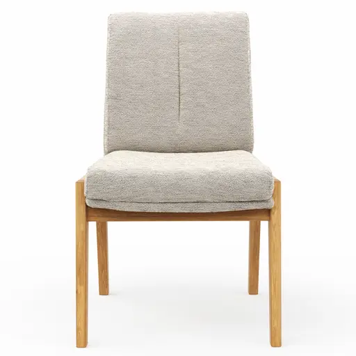 Stuhl Flore 2 - Stoff, Creme