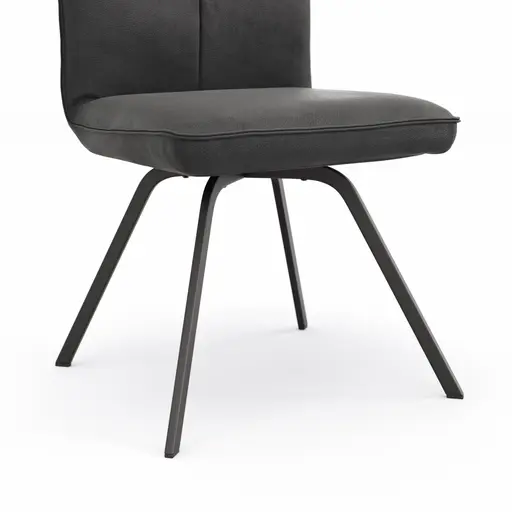 Stuhl Calyra - Stoff, Anthrazit