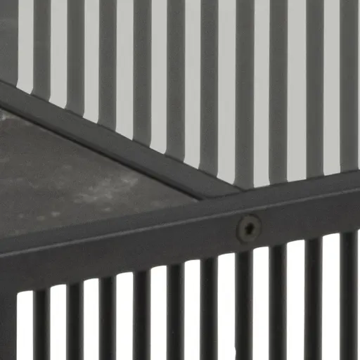 Couchtisch - LB ca. 80x80 cm, Marmoroptik, Schwarz