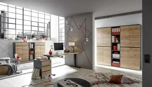 Aktenregal GRIFFIN - B/H/T ca. 45x120x40 cm, Graphit