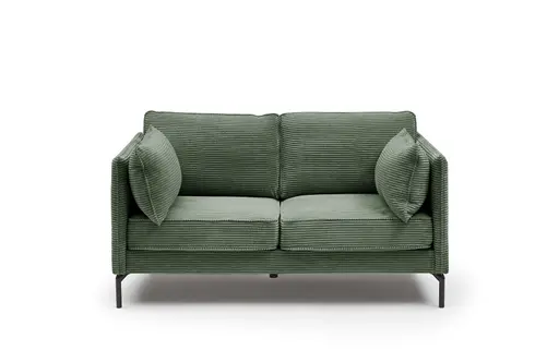 Sofa - 2-Sitzer, Stoff, Grün