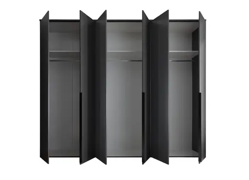 Drehtürenschrank- B ca. 270 cm, Graphit