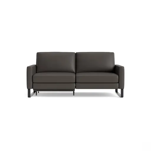 Sofa Enna - 3,5-Sitzer mit motorischer Relaxfunktion und Sitzvorzug, Leder, Dunkelbraun