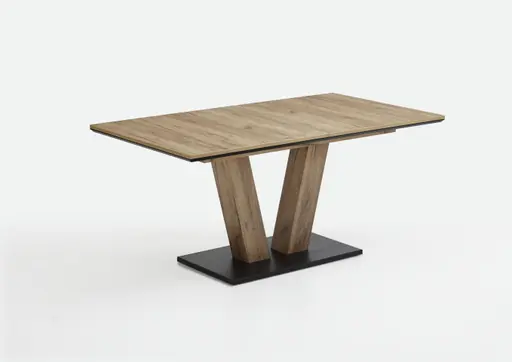 Esstisch - ausziehbar, LB. ca. 160x90cm, Eiche Dekor