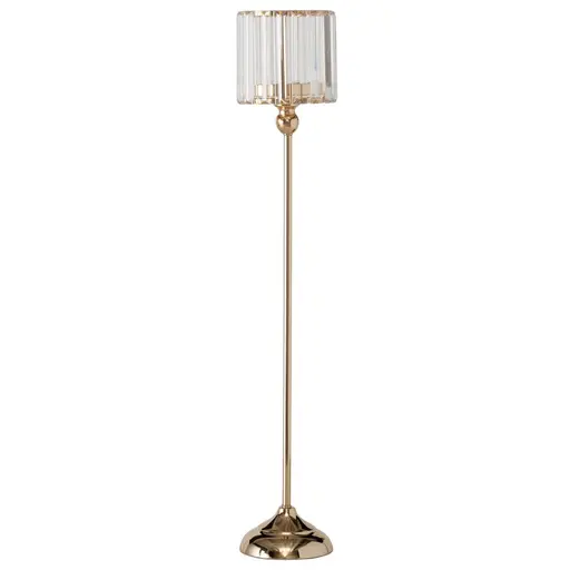 Windlicht Kostra, Metall/Glas, goldfarben HD ca. 50,5x13 cm