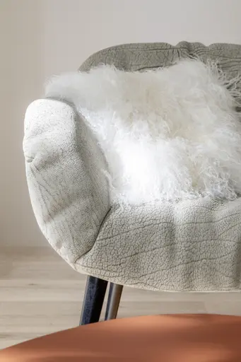 Sessel Sevano - Leder, Offwhite