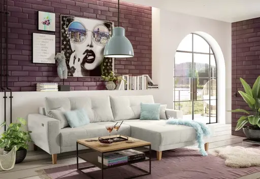 Couchtisch - LB ca. 70x70 cm, Wildeiche Massiv, Schwarz