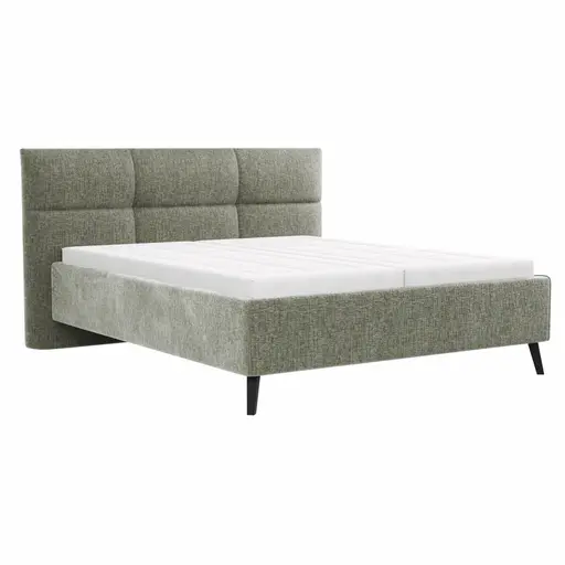 Bettgestell Carmen - Liegefläche ca. 180x200cm, Stoff, Moos