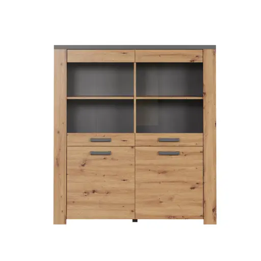 Highboard - Eiche Dekor, Graphit