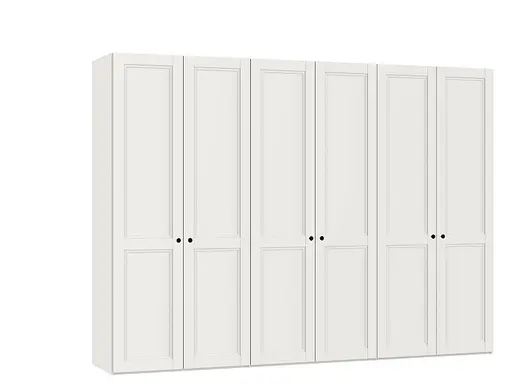 Drehtürenschrank JOIN IT- B ca. 303 cm., Cremeweiss, Weiss