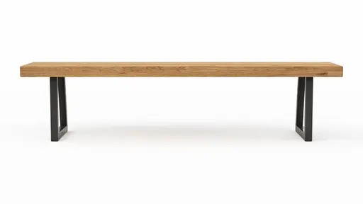 Holzbank Clifton - Breite ca. 180cm, Zerreiche massiv, natur