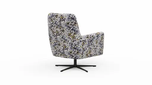 Drehsessel Charlotte - Stoff, Blumig