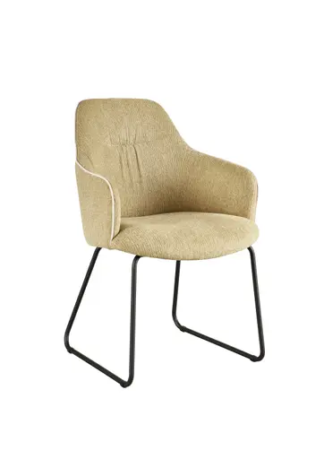 Armlehnstuhl - Stoff, Pistaziengrün