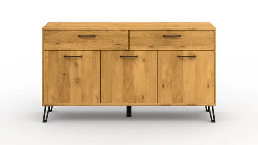 Sideboard Savannah - Wildeiche massiv, natur geölt