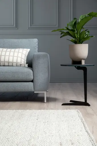 Sofa Solano - 3-Sitzer, Stoff, Hellblau