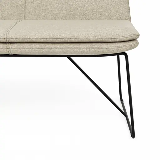 Polsterbank Macano - B ca. 200 cm, Stoff, Beige