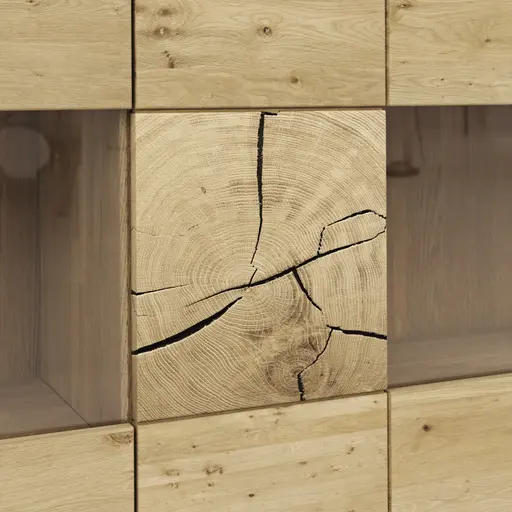 Highboard Amora - Wildeiche massiv bianco