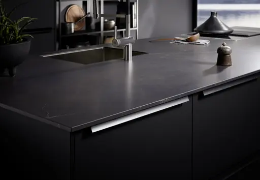 Inselküche 53.190 CO 9 519, Onyxschwarz matt Antifingerprint