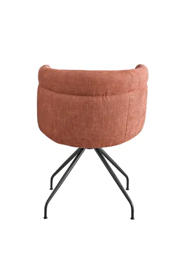  Armlehnstuhl - drehbar, Stoff, Rost