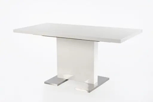 Esstisch - ausziehbar, LB ca. 120x80 cm, Weiß, Hochglanz