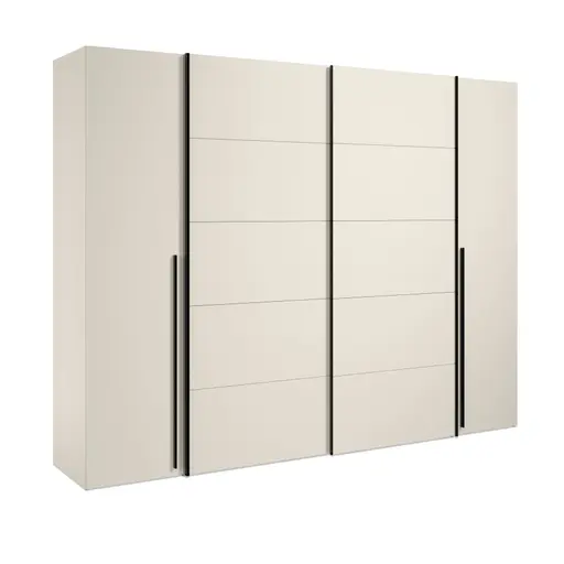  Schwebe-/Drehtürenschrank FAHDA- B ca. 270 cm, Sand