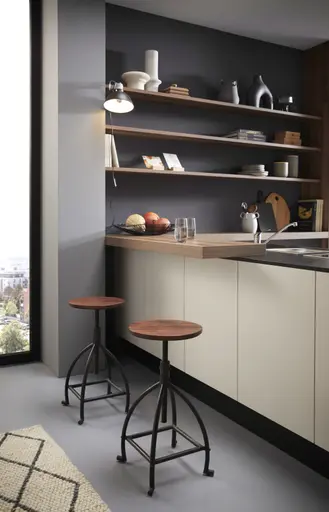 Inselküche 53.210 CO 3 522, Victoria Nussbaum Nachbildung